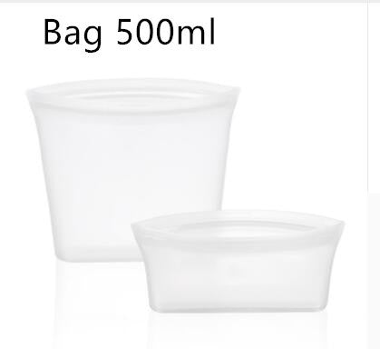 Silicone Vacuum-Sealed Food Storage Bags – Reusable, Airtight Fridge & Freezer Solution