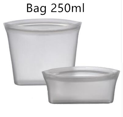 Silicone Vacuum-Sealed Food Storage Bags – Reusable, Airtight Fridge & Freezer Solution