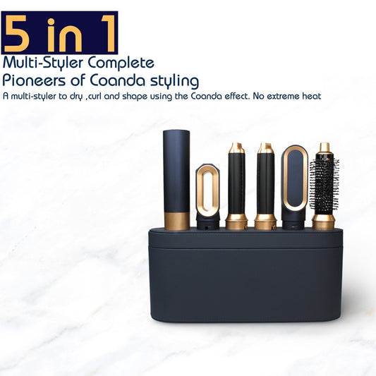 5-in-1 Premium Hair Styling System: Curling Iron & Multi-Function Hair Dryer